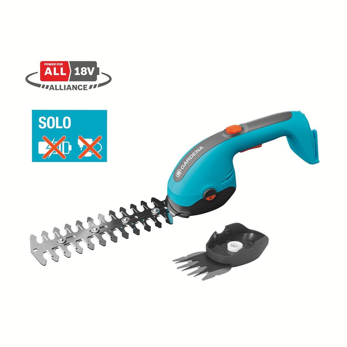 GARDENA Akku-Gras-und Strauchschere 18V P4A solo PowerCut