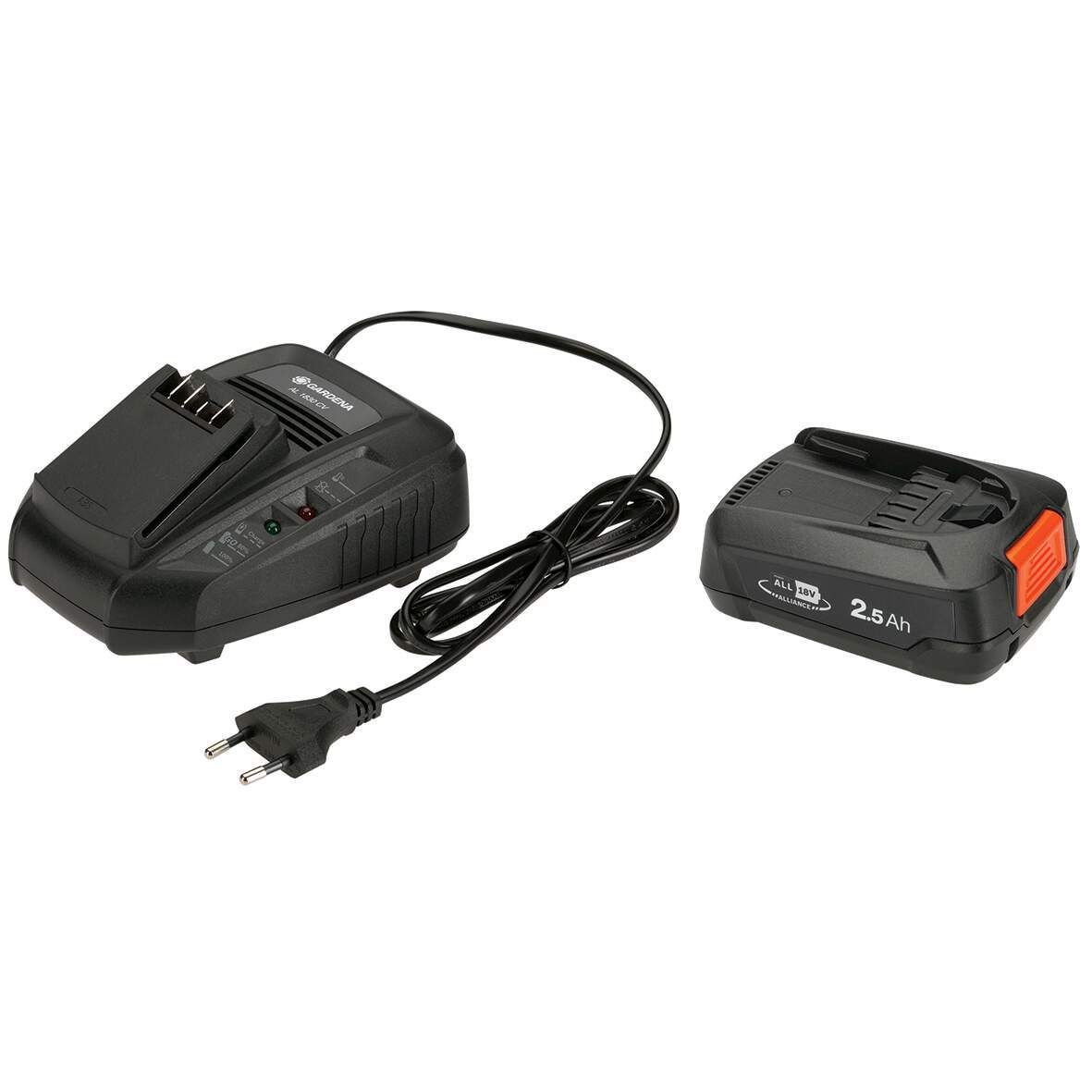 GARDENA Akku Starter-Kit P4A PBA 18V/ 45 + AL 1830 CV