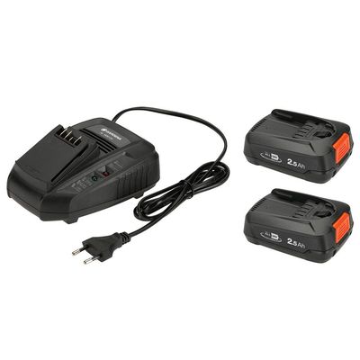 GARDENA Akku Starter-Kit P4A 2xPBA 18V 45 + AL 1830 CV