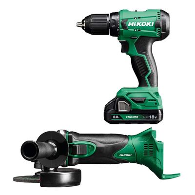 HIKOKI Akku-Maschinen-Set DS18DAWCZ+ G18DSL2W5Z