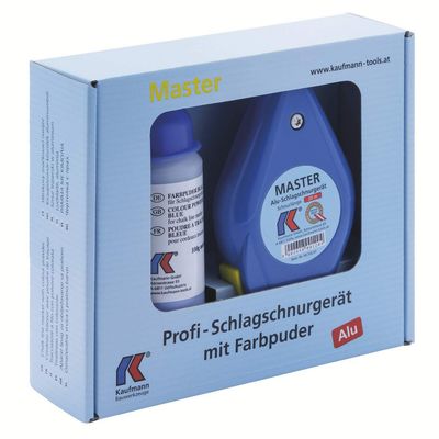 KAUFMANN Schlagschnurgerät Master SB mit Farbpuder blau 100g