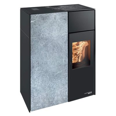 HAAS+SOHN Pelletofen Lucca II RLU 442.08-ST SW, Serpentino