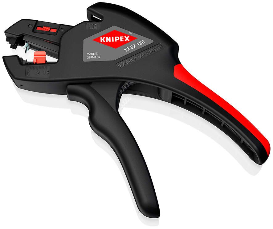 KNIPEX Abisolierzange 180mm auto mit mit Eurolochung