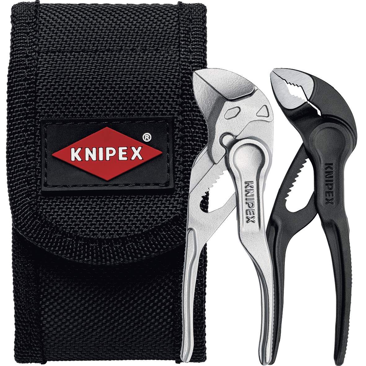 KNIPEX Mini-Zangenset XS 2-teilig inklusive Werkzeuggürteltasche
