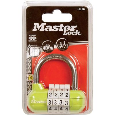 MASTERLOCK Vorhangschloss Pro Sport bunt 59mm,mit Zahlenschloss,1 Stück