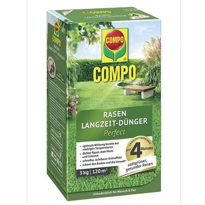 COMPO Rasendünger mit Langzeitwirkung Perfect 3kg