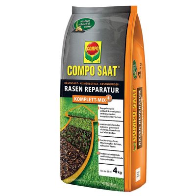 COMPO Rasen Reparatur Komplett Mix+ 4kg für 20m2