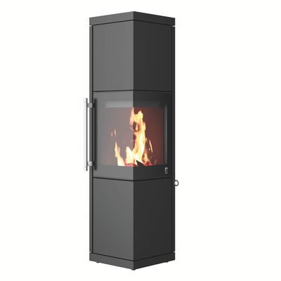 DROOFF Kaminofen Livera 2 L rechts Stahl schwarz
