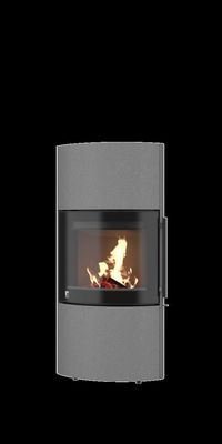 DROOFF Kaminofen Catania StilBeton basalt sandgestrahlt