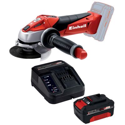 EINHELL Akku-Winkelschleifer TE-AG 18 Set 4,0 Ah