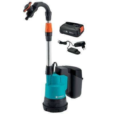 GARDENA Akku-Regenfasspumpe 2000/2 18V P4A Set