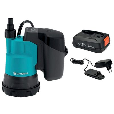 GARDENA Akku-Tauchpumpe 2000/2 18V P4A Set