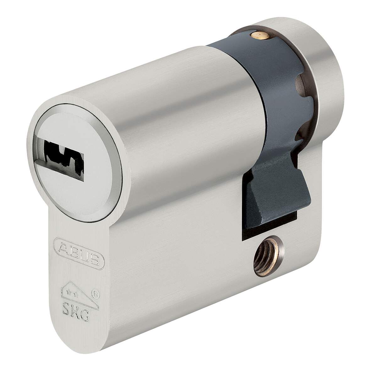 ABUS Halbzylinder vernickelt D10 10/30 matt,mit 5 verschiedenen Schlüsseln