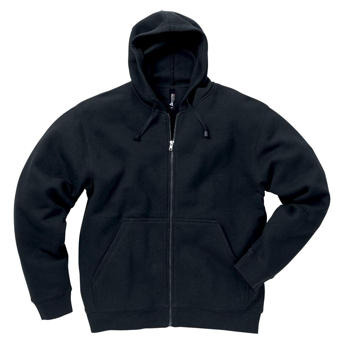 ACODE Sweatshirt mit Kapuze schwarz Größe S Code 1736