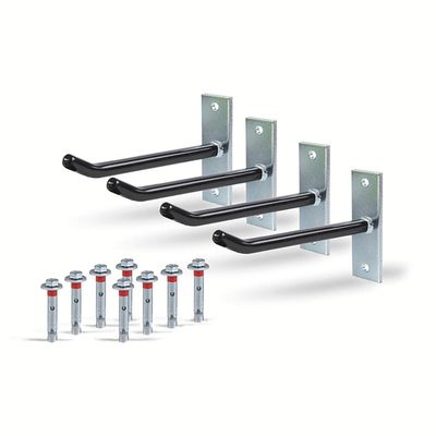 ALBERTS Felgenhalter-Set verzinkt, 4 Stück Stahlhaken