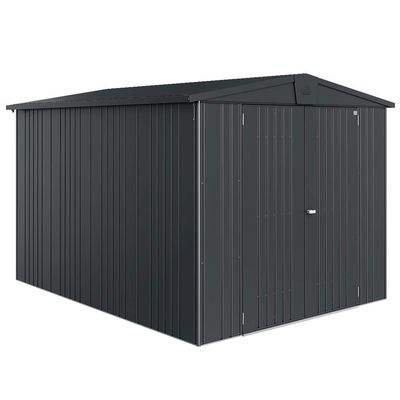 BIOHORT Gerätehaus Europa Größe 6 dunkelgrau-metallic