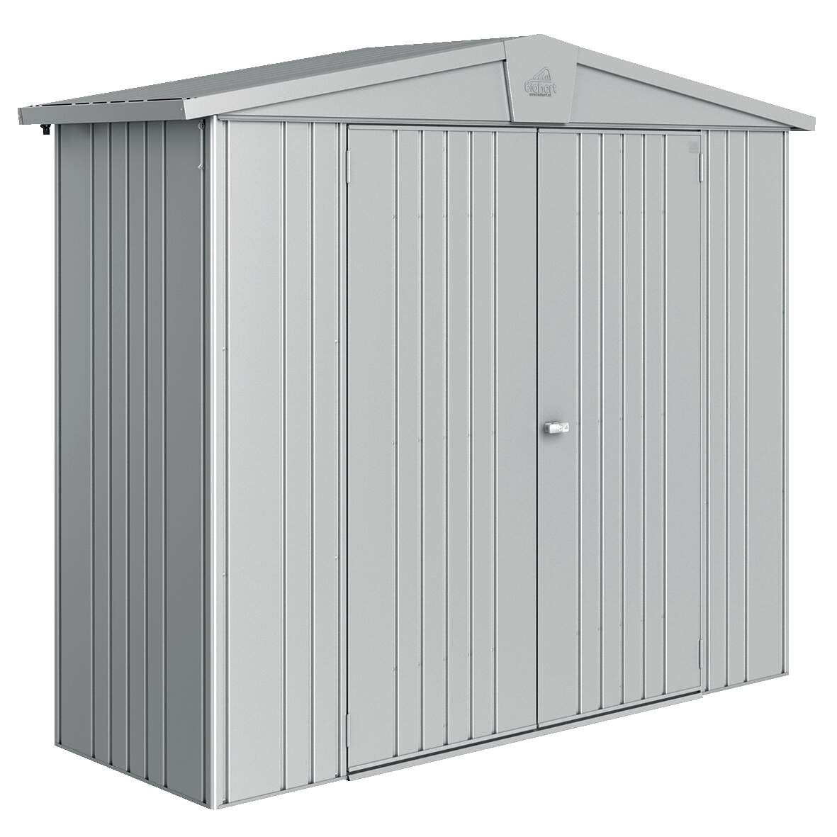 BIOHORT Gerätehaus Europa Größe 2A silber-metallic