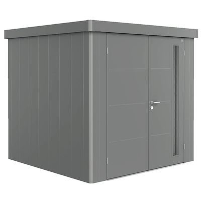 BIOHORT Gerätehaus Neo Größe 2B quarzgrau-metallic, Doppeltür
