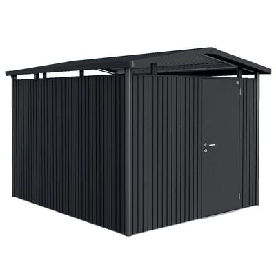 BIOHORT Gerätehaus Panorama Größe P5 dunkelgrau-metallic mit Standardtür