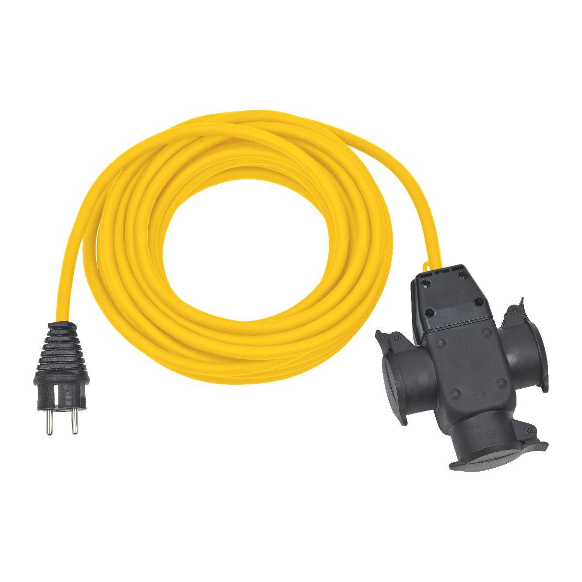 BRENNENSTU Verlängerungskabel 10m N07V3V3 -F3G1,5 3-fach Kupplung. IP44 K35