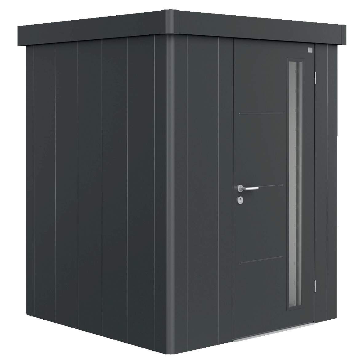 BIOHORT Gerätehaus Neo Größe 1A dunkelgrau-metallic, Standardtür