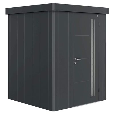 BIOHORT Gerätehaus Neo Größe 1A dunkelgrau-metallic, Standardtür