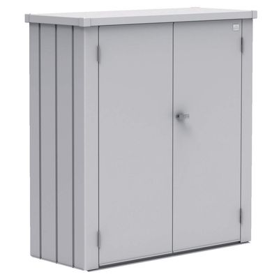 BIOHORT Terrassenschrank Romeo M silber-metallic