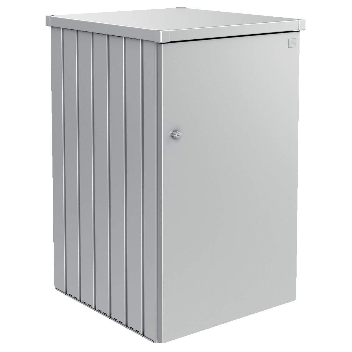 BIOHORT Mülltonnenbox Alex 1 silber-metallic