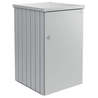 BIOHORT Mülltonnenbox Alex 1 silber-metallic
