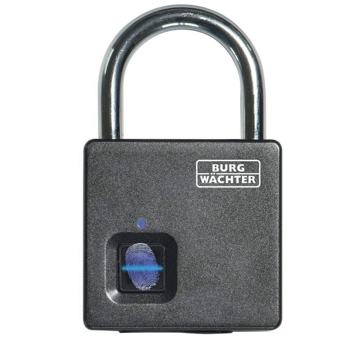 BURG WAECH Vorhangschloss Smart Lock mit Fingerdrucksensor,wetterfest