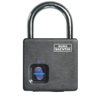 BURG WAECH Vorhangschloss Smart Lock mit Fingerdrucksensor,wetterfest