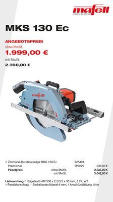 MAFELL MKS 130 EC - Angebote Plus 2025#05