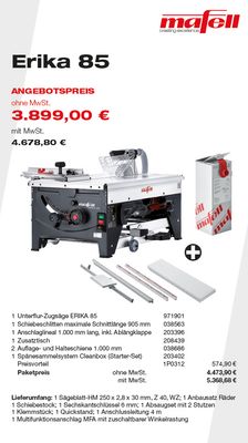 MAFELL Erika 85 - Angebote Plus 2025#05