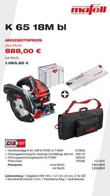 MAFELL K 65 18M bl - Angebote Plus 2025#05
