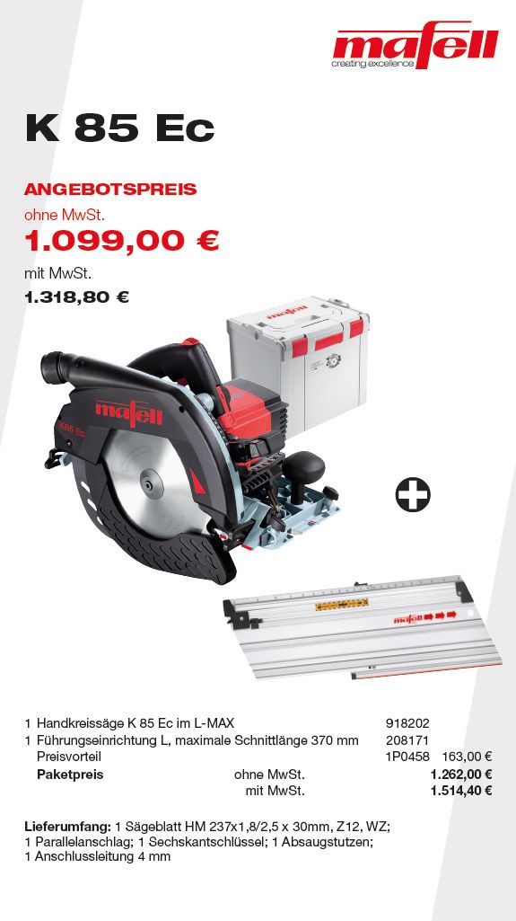 MAFELL K 85 Ec - Angebote Plus 2025#05