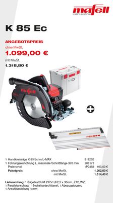 MAFELL K 85 Ec - Angebote Plus 2025#05
