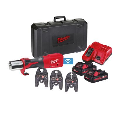 MILWAUKEE ONE KEY™ Bürstenloses Akku-Presswerkzeug (Sanitär) M18ONEBLHPT-302C U-SET