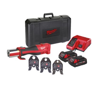 MILWAUKEE Bürstenloses Akku-Presswerkzeug (Sanitär) M18BLHPT-202C M-Set