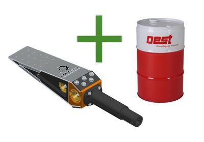 FORST Set GM-TEC Akku-Fällkeil 20 Tonnen und 200 Liter OECOMIX Sonderkraftstoff 2T - frei Haus in Österreich
