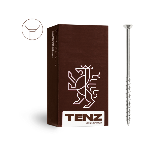 TENZ Holzbauschrauben TX Senkkopf TG verzinkt 8,0 x 400 50 Stk
