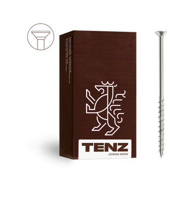 TENZ Holzbauschrauben TX Senkkopf TG verzinkt 8,0 x 460 50 Stk