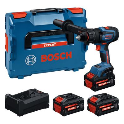 BOSCH EXPERT Akku-Bohrschrauber EXSR18V-150, 2 x EXBA18V-80, 1 x EXBA18V-5, L-BOXX 136 - BOSCH EXPERT EXSR18V-150 Akku-Bohrschrauber-Set mit Koffer und Akkus