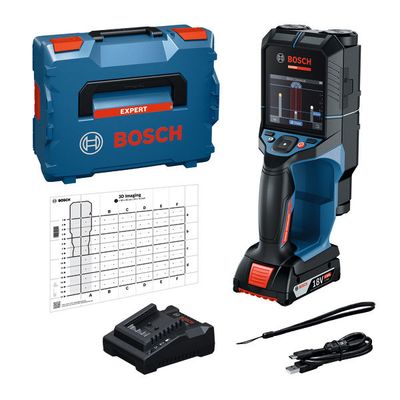 BOSCH EXPERT Ortungsgerät D-tect18V-200-17C - BOSCH EXPERT D-tect 18V-200 Wandscanner mit Koffer und Ladegerät