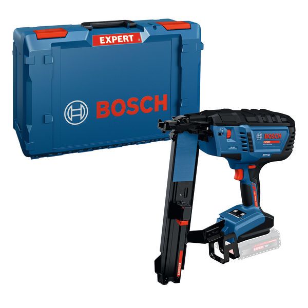 BOSCH EXPERT Akku-Holzklammerer EXTH18V-50M, XL-BOXX - BOSCH EXPERT Akku-Nagler EXTH18V-50M mit Tragetasche