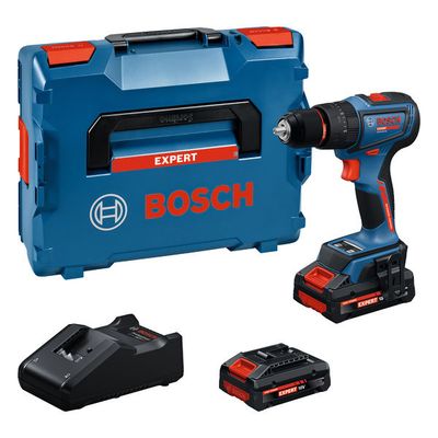 BOSCH EXPERT Akku-Schlagbohrschrauber EXSB18V-90, 2 x EXBA18V-40, L-BOXX 136 - BOSCH EXPERT Akku-Bohrschrauber-Set mit 18V Akkus und Koffer