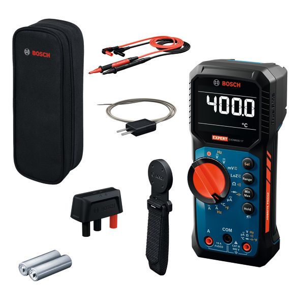 BOSCH EXPERT Digitales Multimeter EXDM600-17 - BOSCH EXPERT EXDM600-17 Digitalmultimeter-Set mit Zubehör