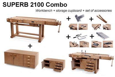 RAMIA Hobelbank Superb 2100 "COMBO" (Werkbank)