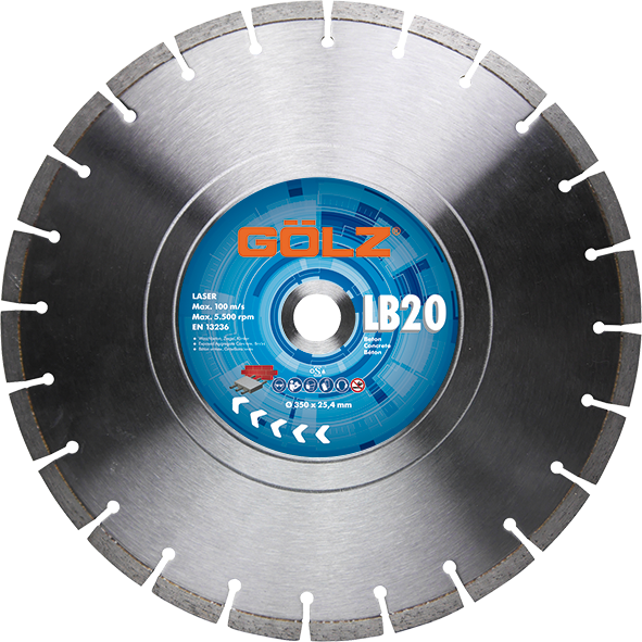 GÖLZ LB20 Beton Standard - Lasergeschweißt - 350 25,4 40,0 3,2 10,0 24