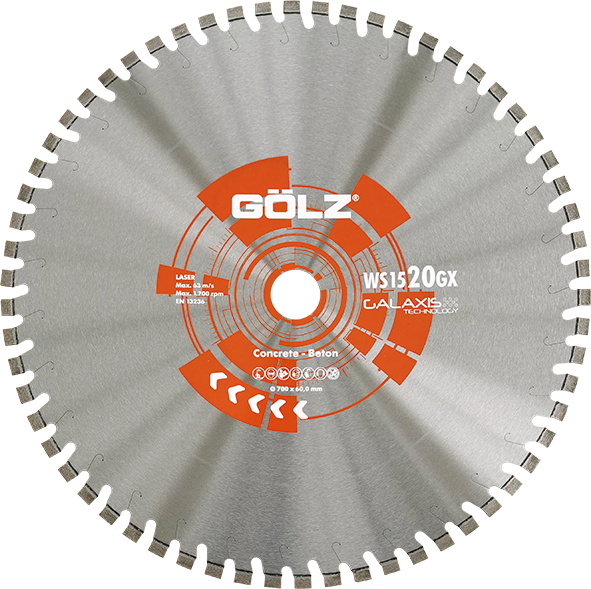 GÖLZ WS1520GX Beton, Stahlbeton - Lasergeschweißt - 650 60 20 4,8 14 58