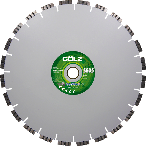 GÖLZ SG35 Granit Turbo - Lasergeschweißt - 600 25,4 31,0 4,5 10,0 44